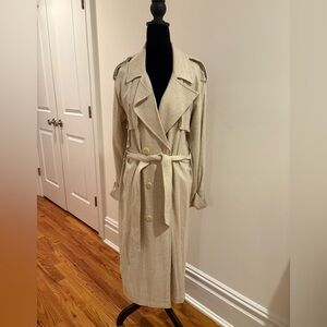 River Island Linen Trenchcoat New With Tags